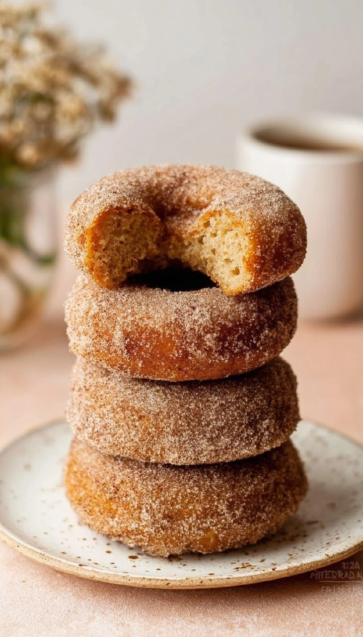 Baked Cinnamon Sugar Donuts