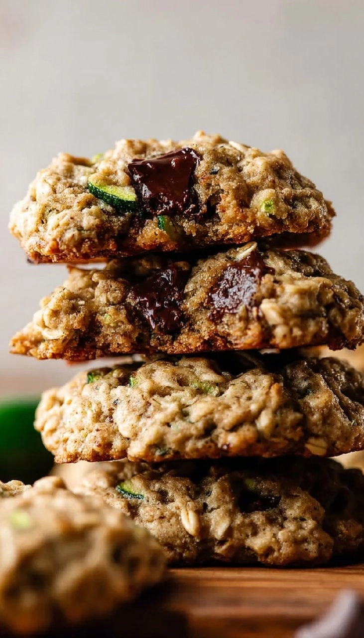 Brown Butter Zucchini Oatmeal Cookies
