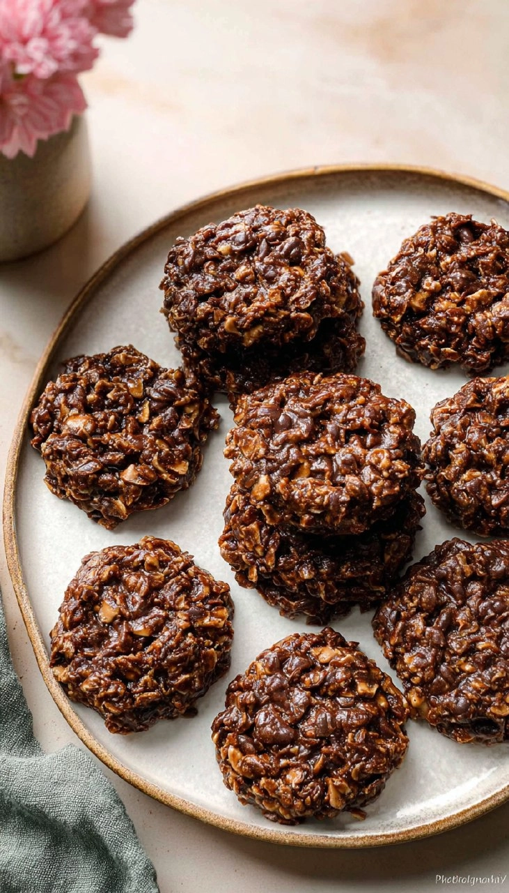 Chocolate Peanut Butter No-Bake Cookies 90 Chocolate Peanut Butter No-Bake Cookies