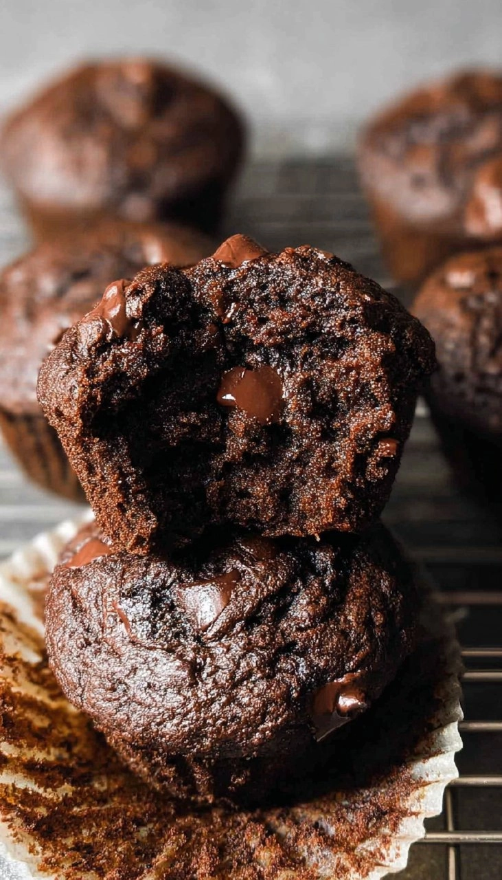 Chocolate Zucchini Muffins