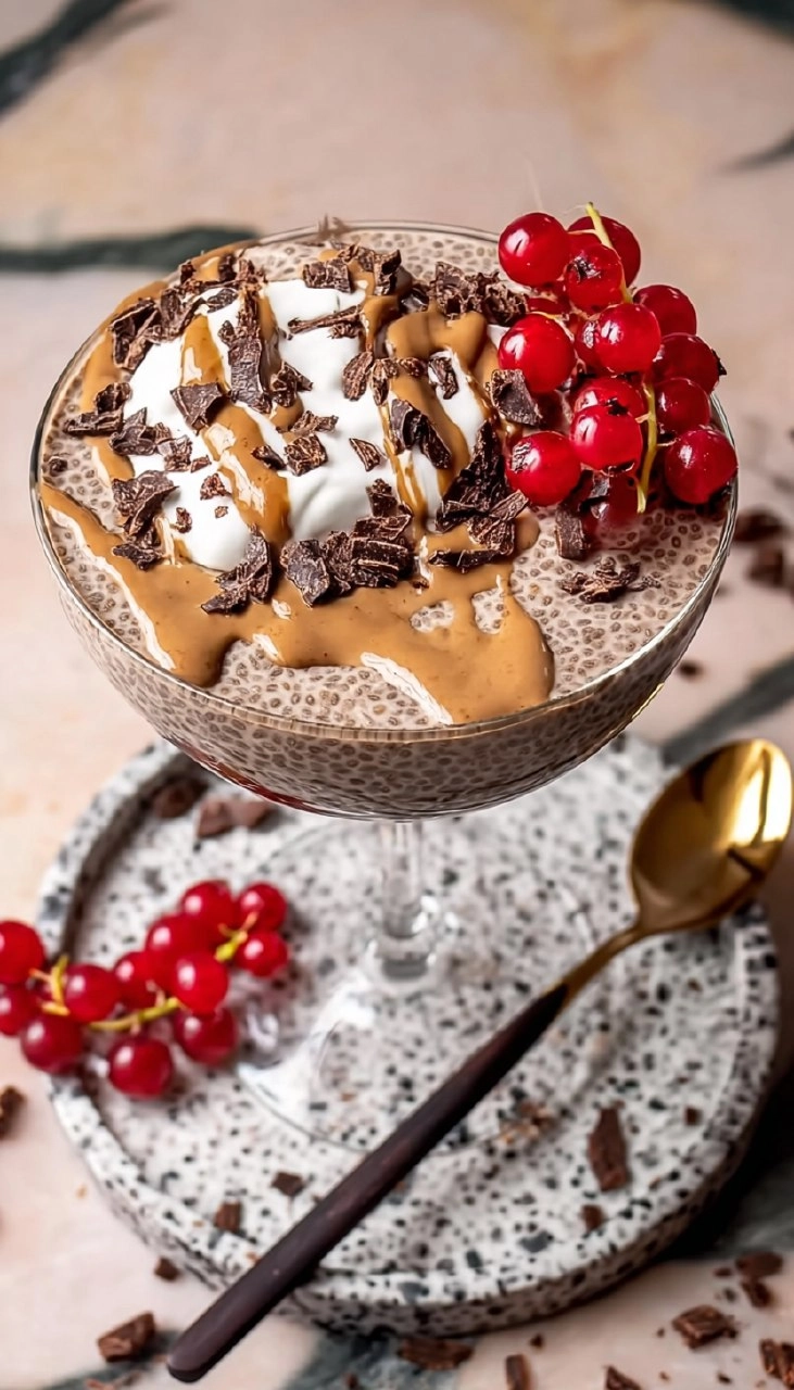 HIGH PROTEIN CHOCOLATE CHIA PUDDING