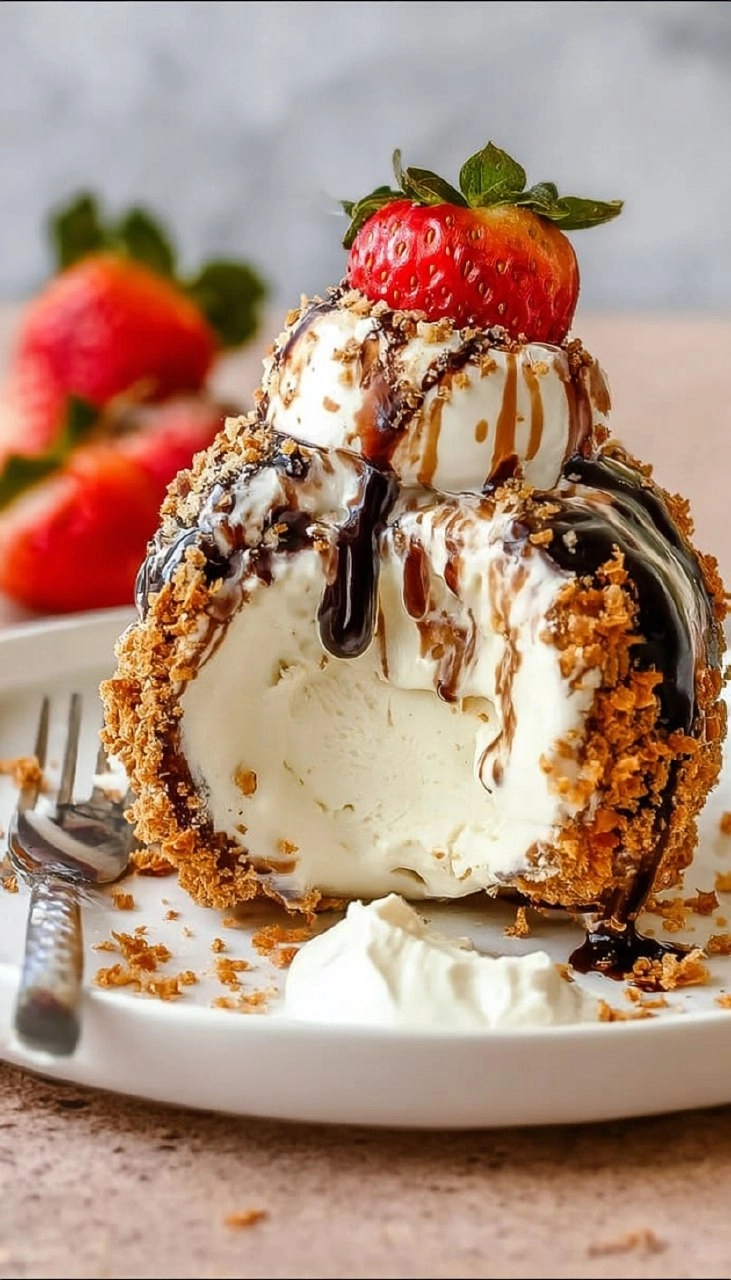 No-Fry Fried Ice Cream