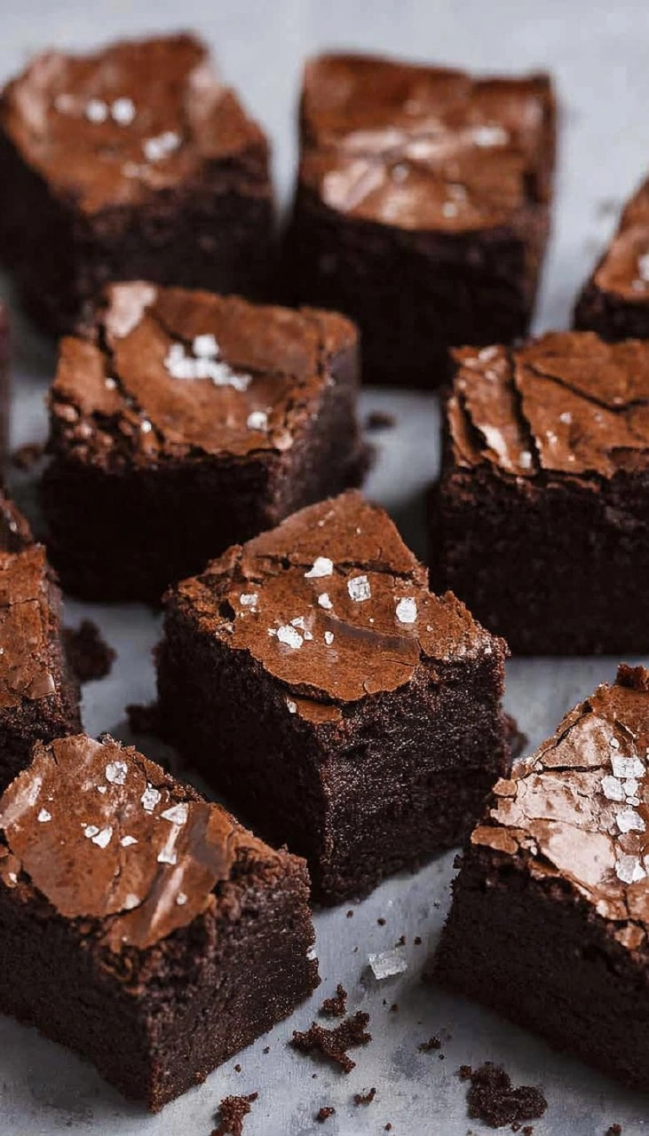 Thick Fudgy Brownies with a Shiny Crackly Top