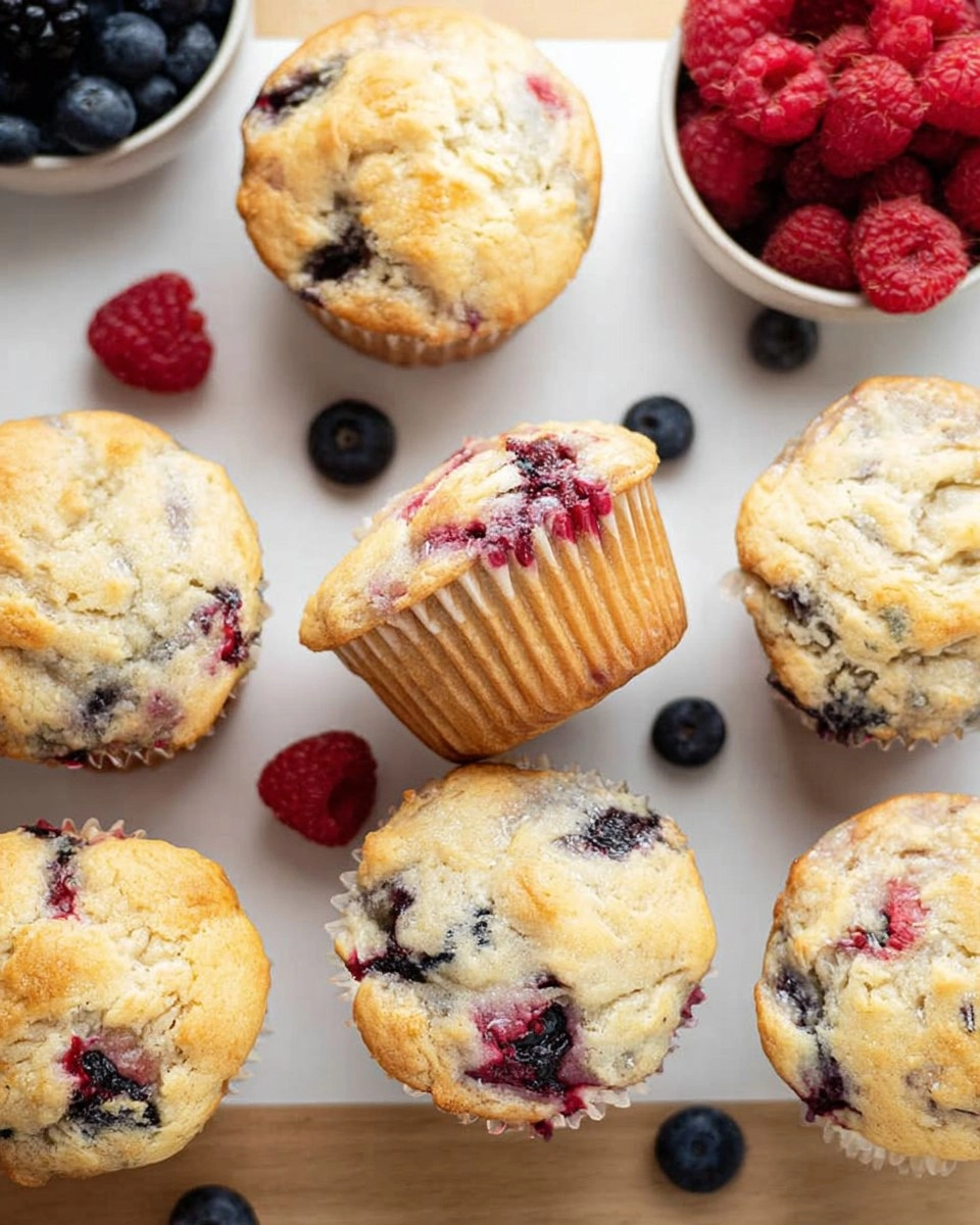 Triple Berry Muffins