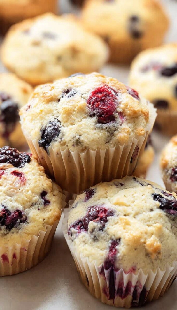Triple Berry Muffins