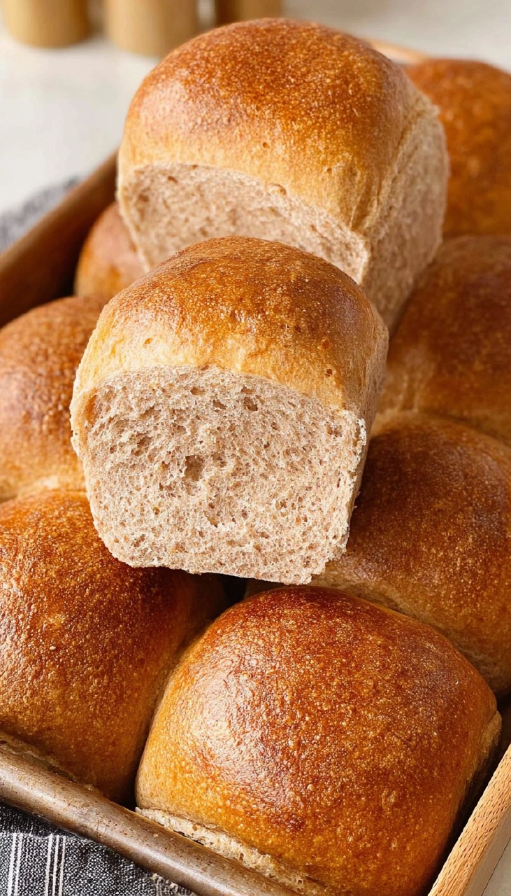 Whole Wheat Sourdough Rolls