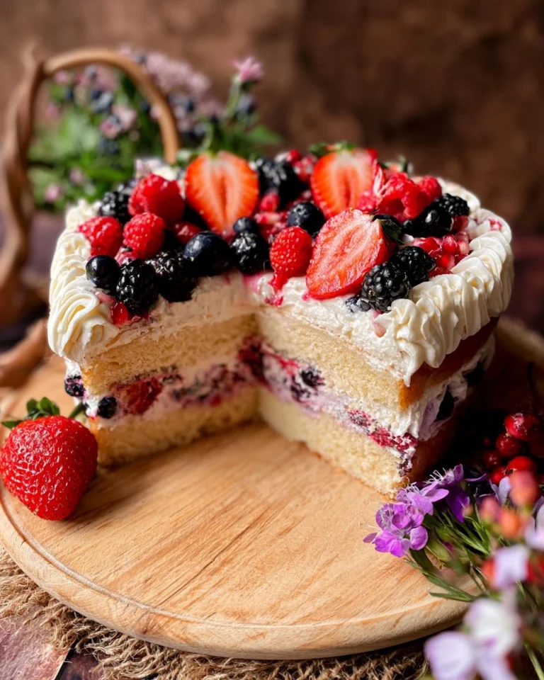 Berries-and-Cream-Cake-Recipe
