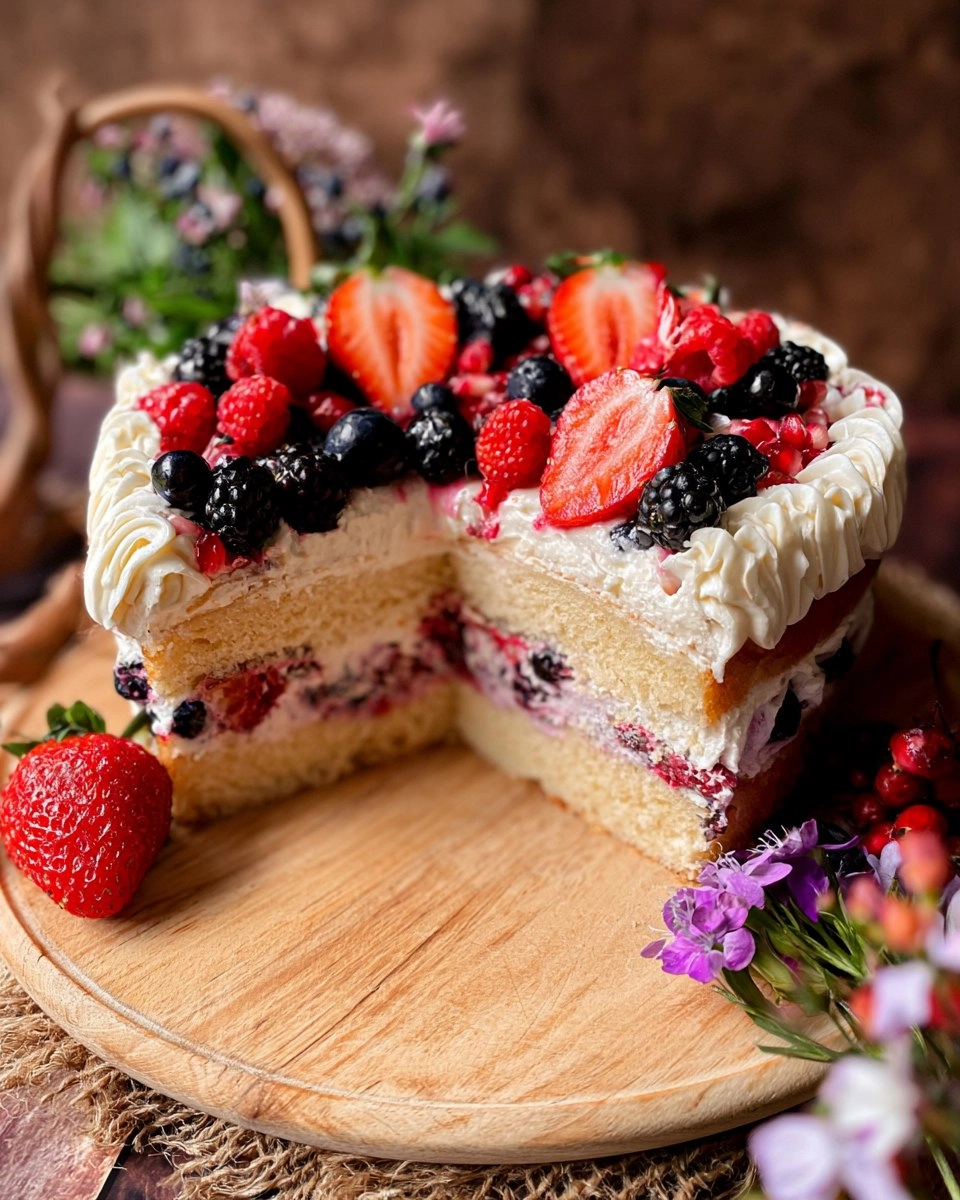 Berries and Cream Cake