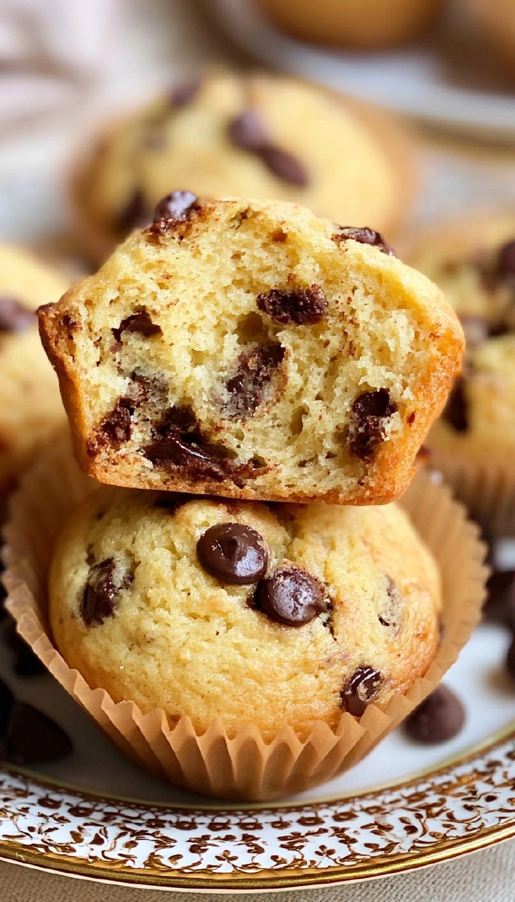 Greek Yogurt Chocolate Chip Muffins