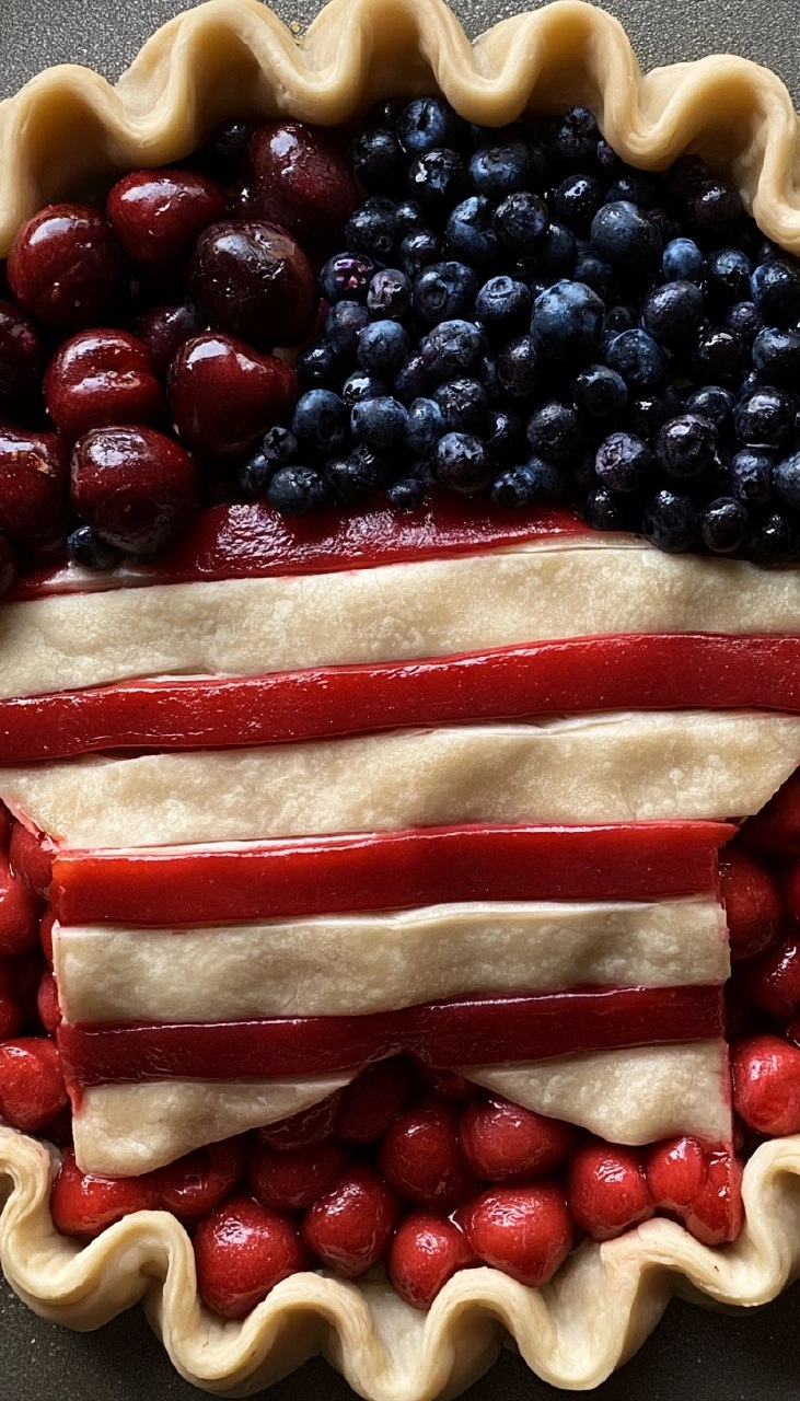 Patriotic Cherry Blueberry Star Pie (Easy Showstopper Dessert)