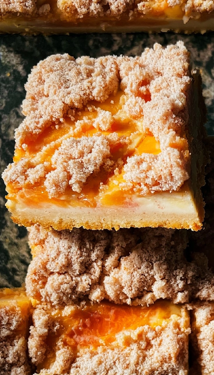 Peach Cheesecake Bars