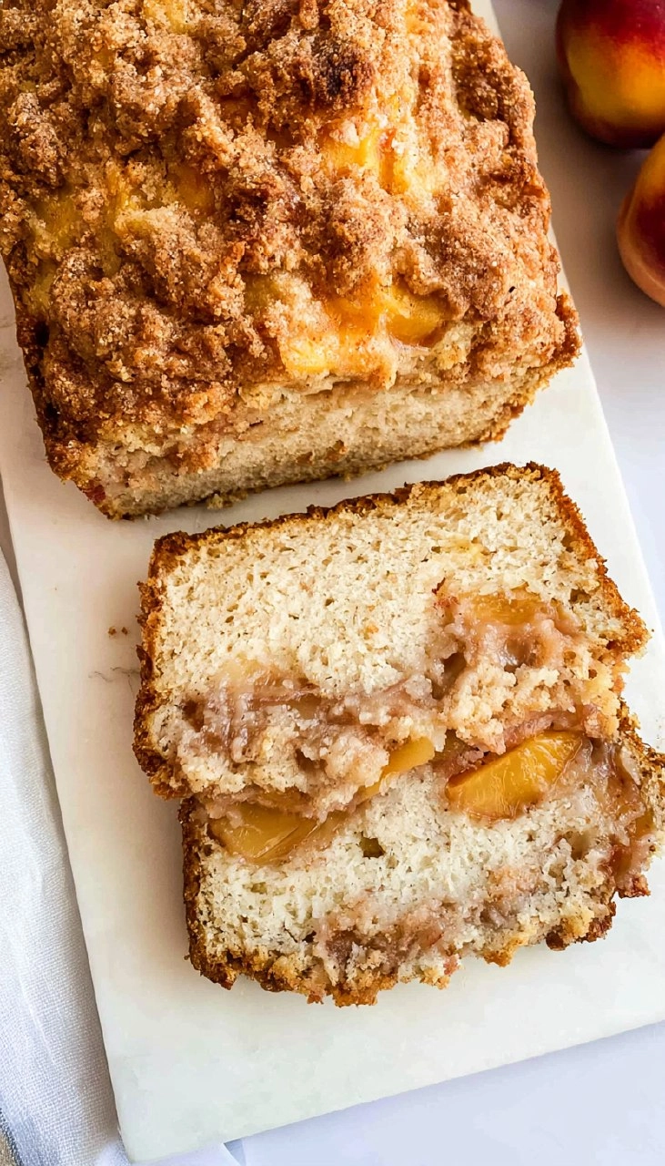 Peach Cobbler Bread