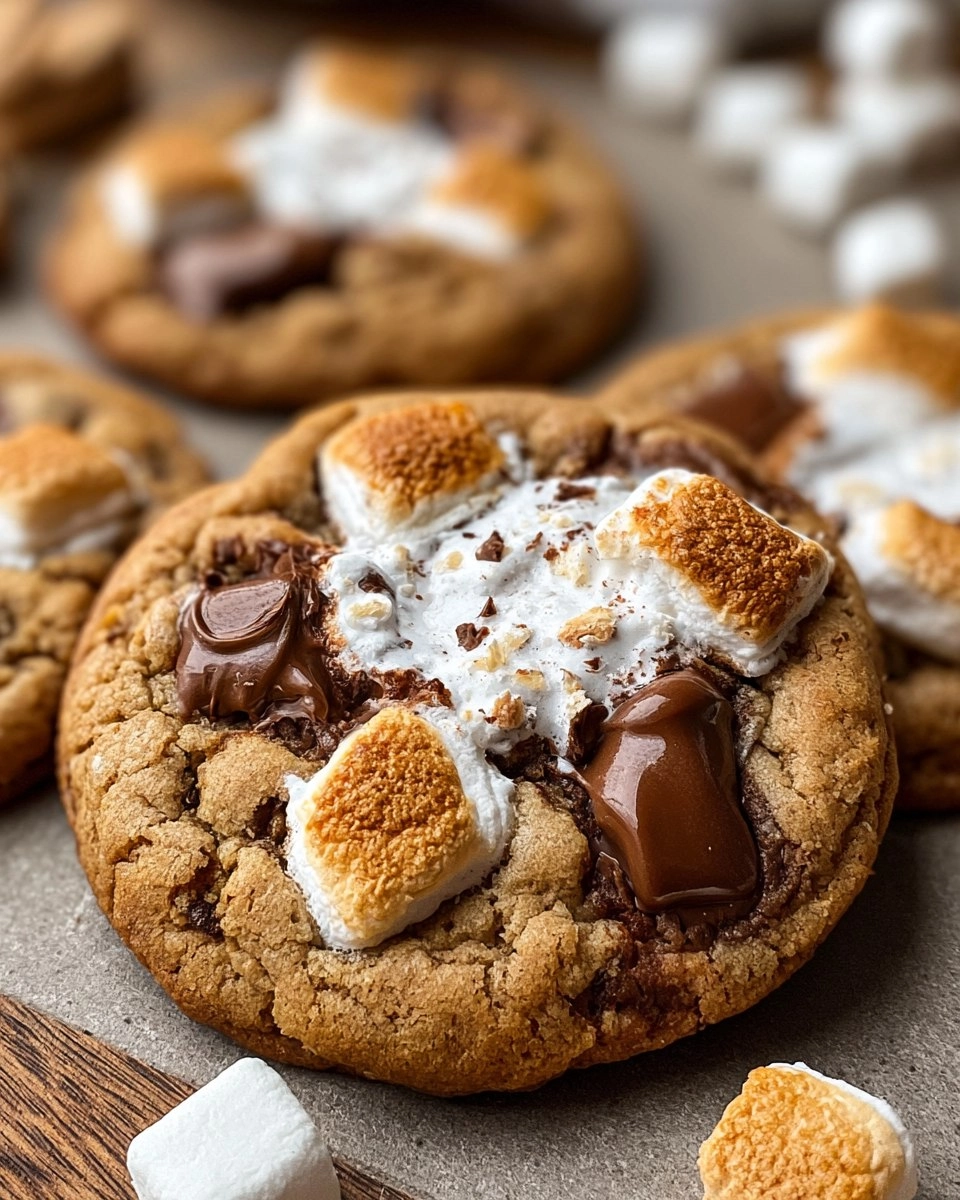 Soft & Chewy S'Mores Cookies