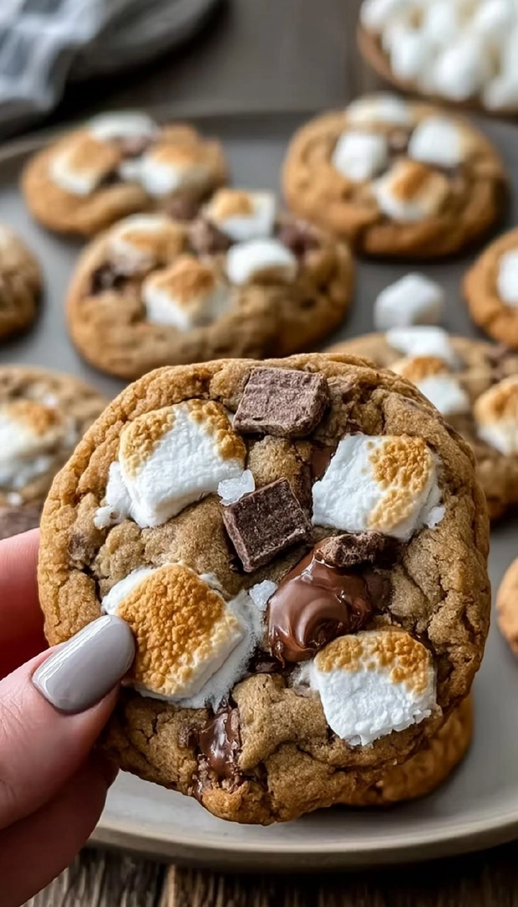 Soft & Chewy S'Mores Cookies