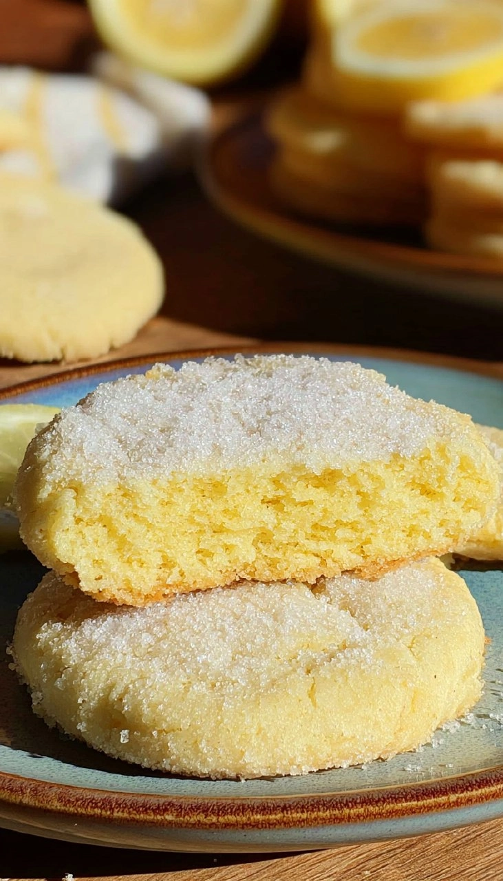 Soft &amp; Chewy Lemon Sugar Cookies