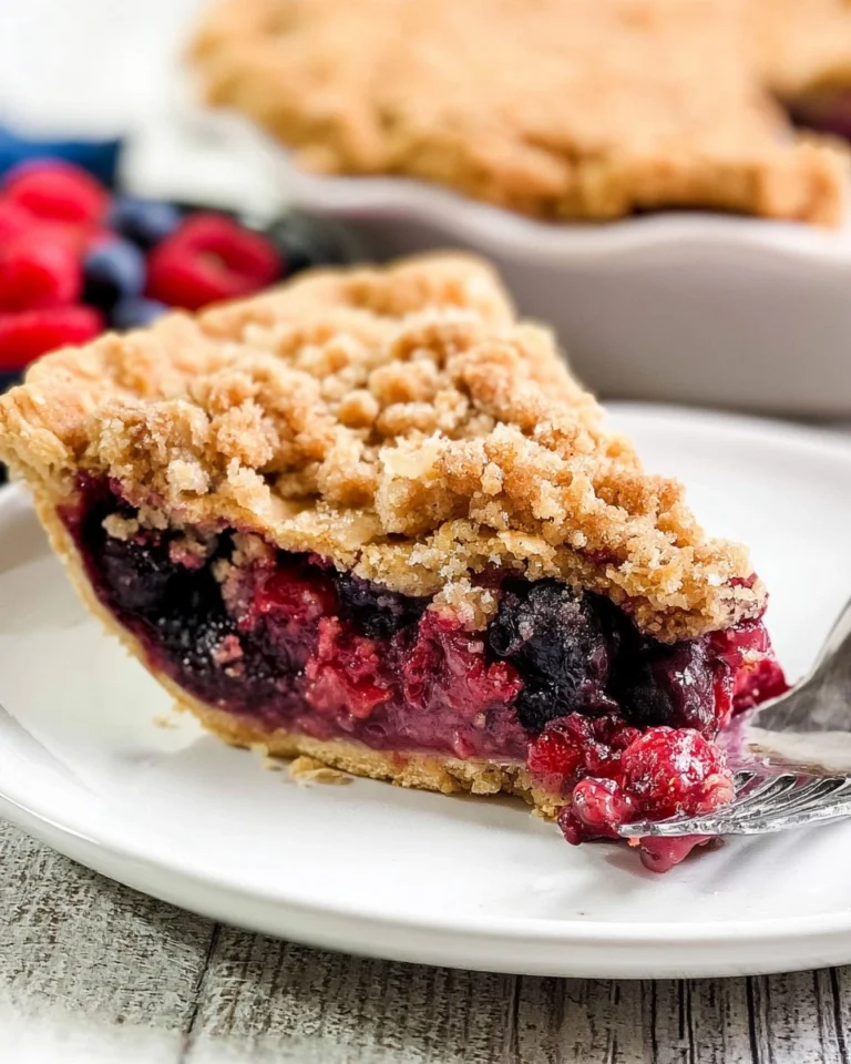 Triple-Berry-Pie-with-Crumble-Topping-Recipe