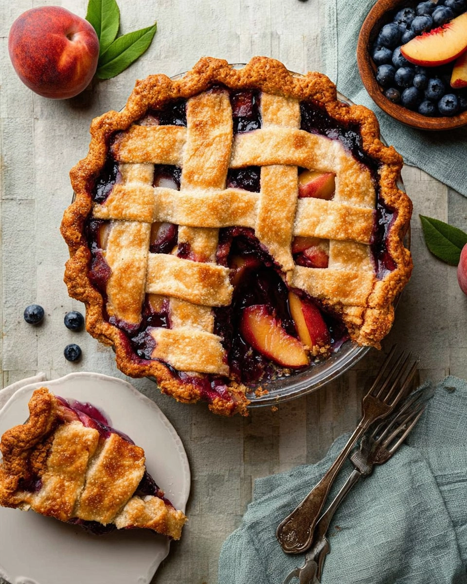 Blueberry Peach Pie