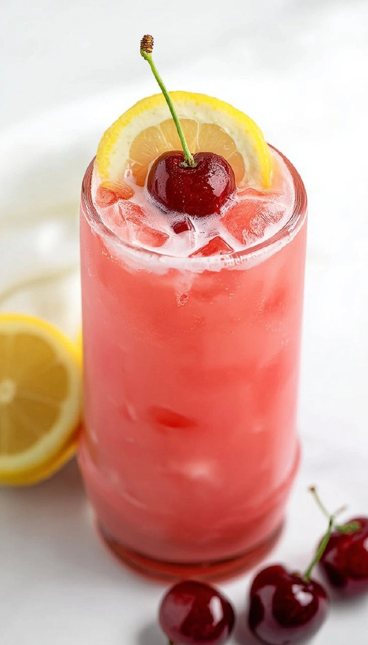 Creamy Cherry Lemonade - The Best Summer Drink!