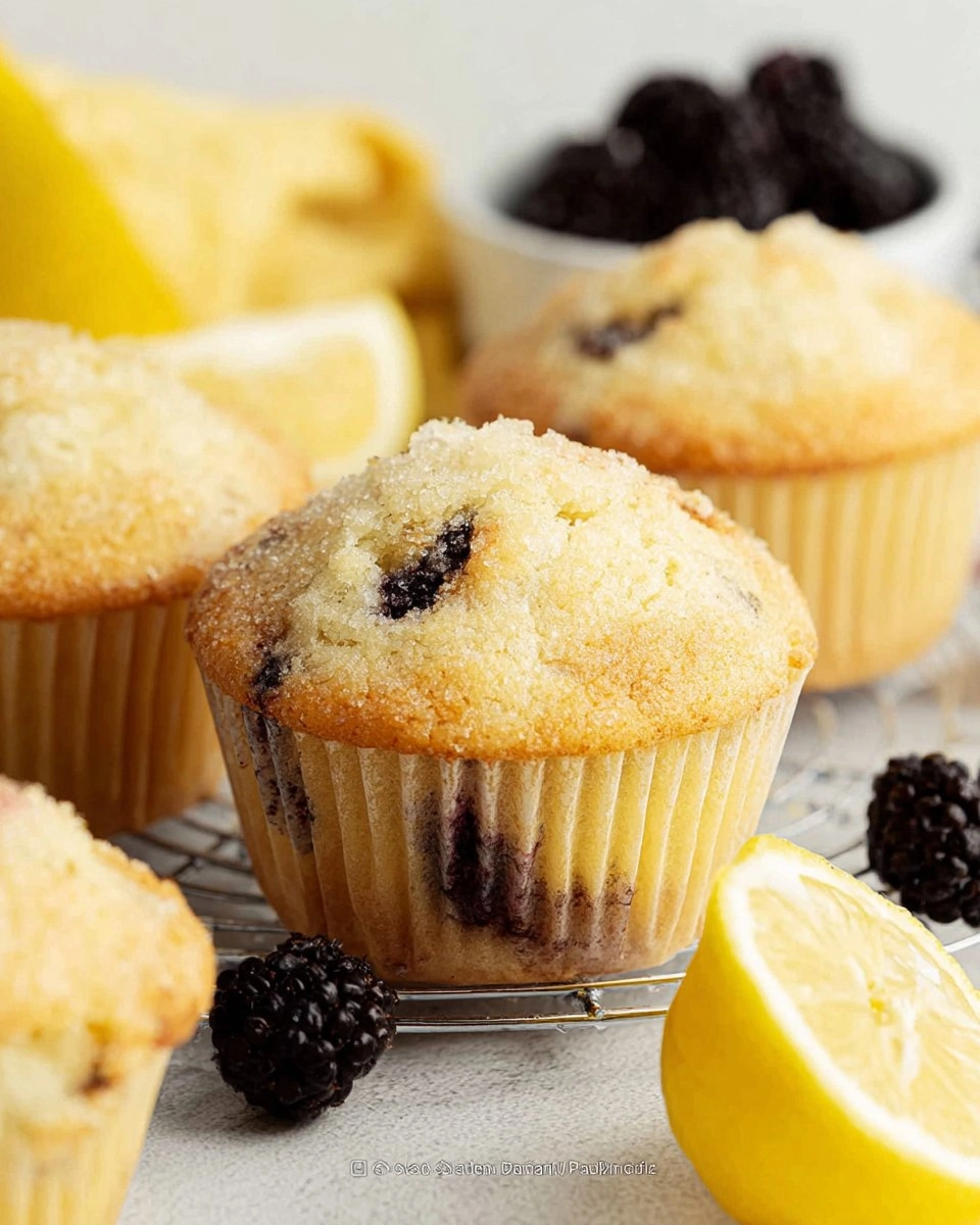 Lemon Blackberry Muffins