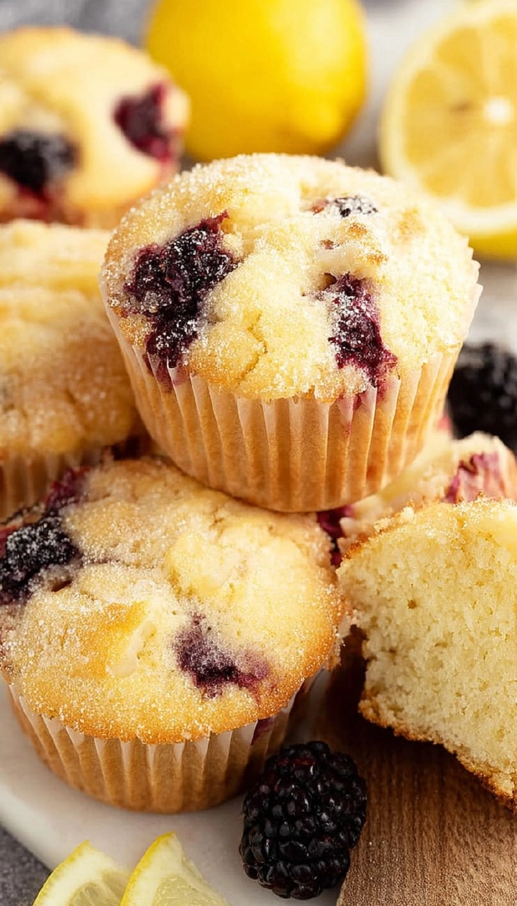 Lemon Blackberry Muffins
