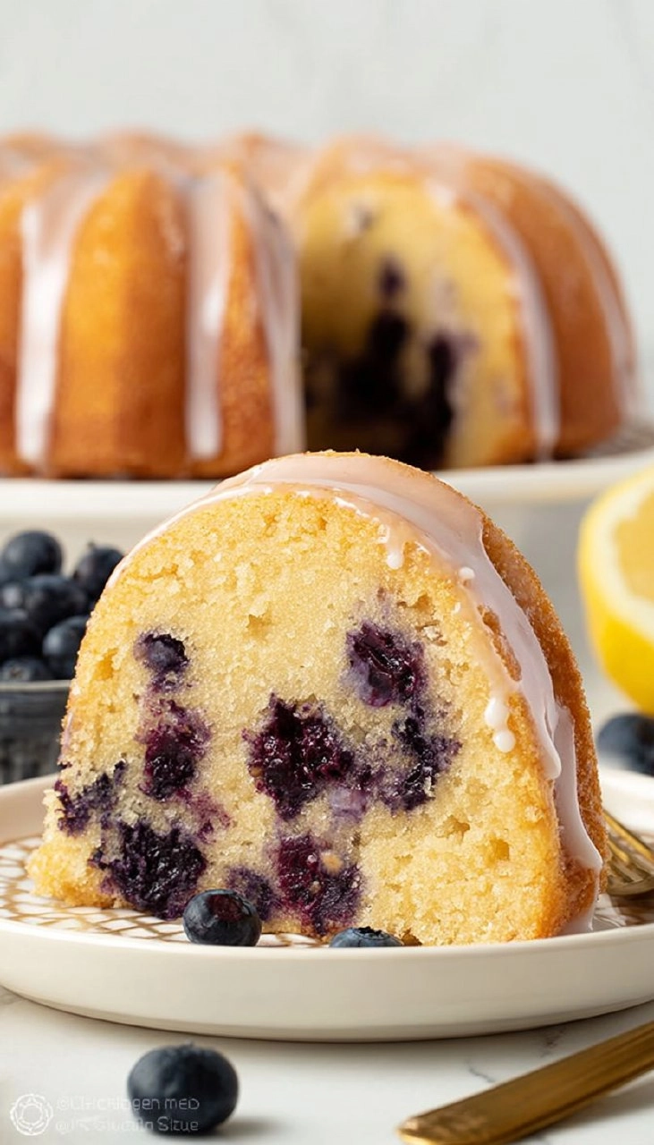 Lemon Blueberry Bundt Cake