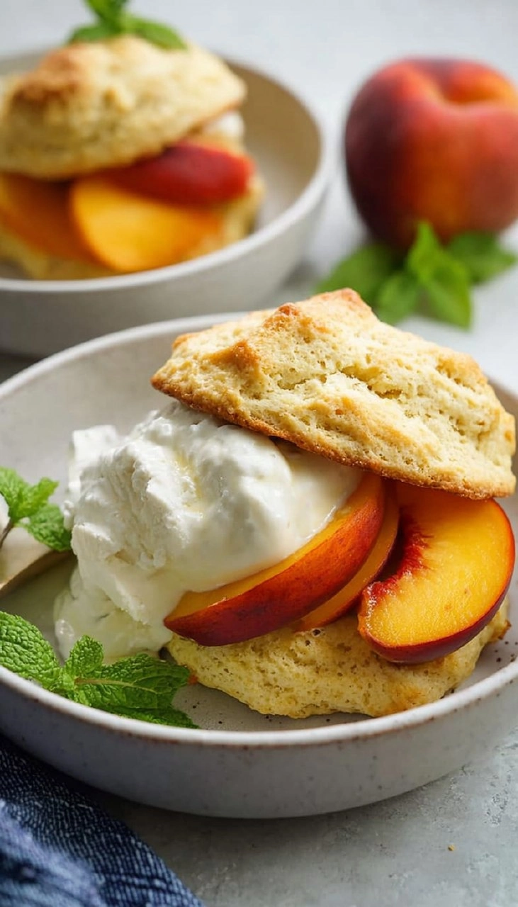Peaches and Cream Shortcakes 110 Peaches and Cream Shortcakes
