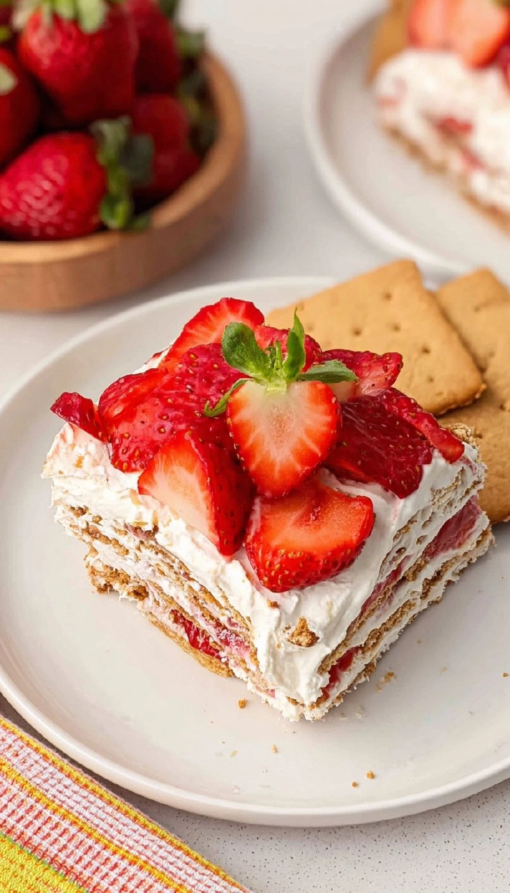 Strawberry Icebox Cake 55 Strawberry Icebox Cake