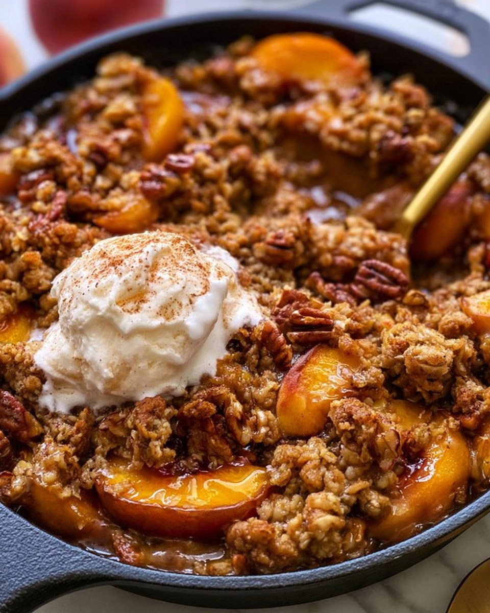 The Best Easy Peach Crisp
