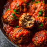 Baked-Meatball-Recipe-with-The-Best-Marinara-Sauce-Recipe