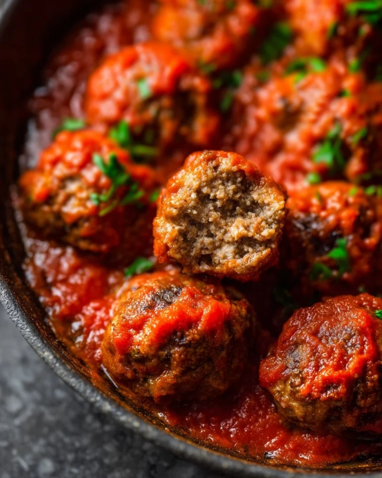 Baked-Meatball-Recipe-with-The-Best-Marinara-Sauce-Recipe