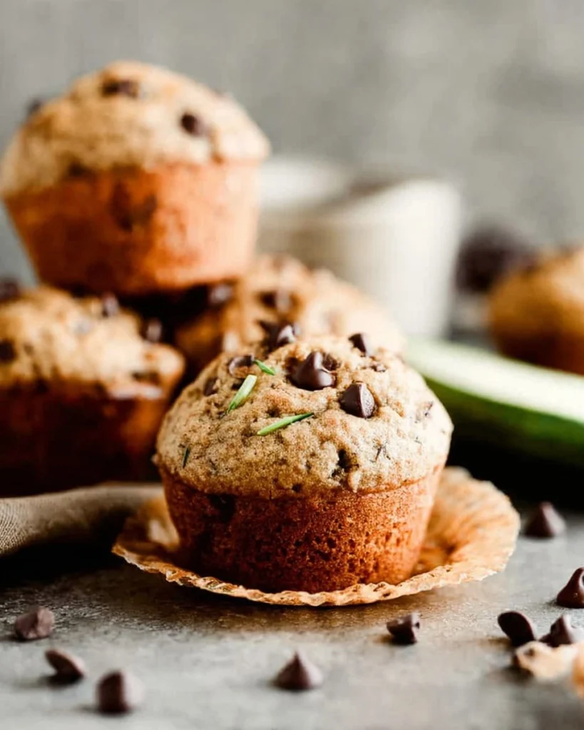 Chocolate-Chip-Zucchini-Muffins-Recipe