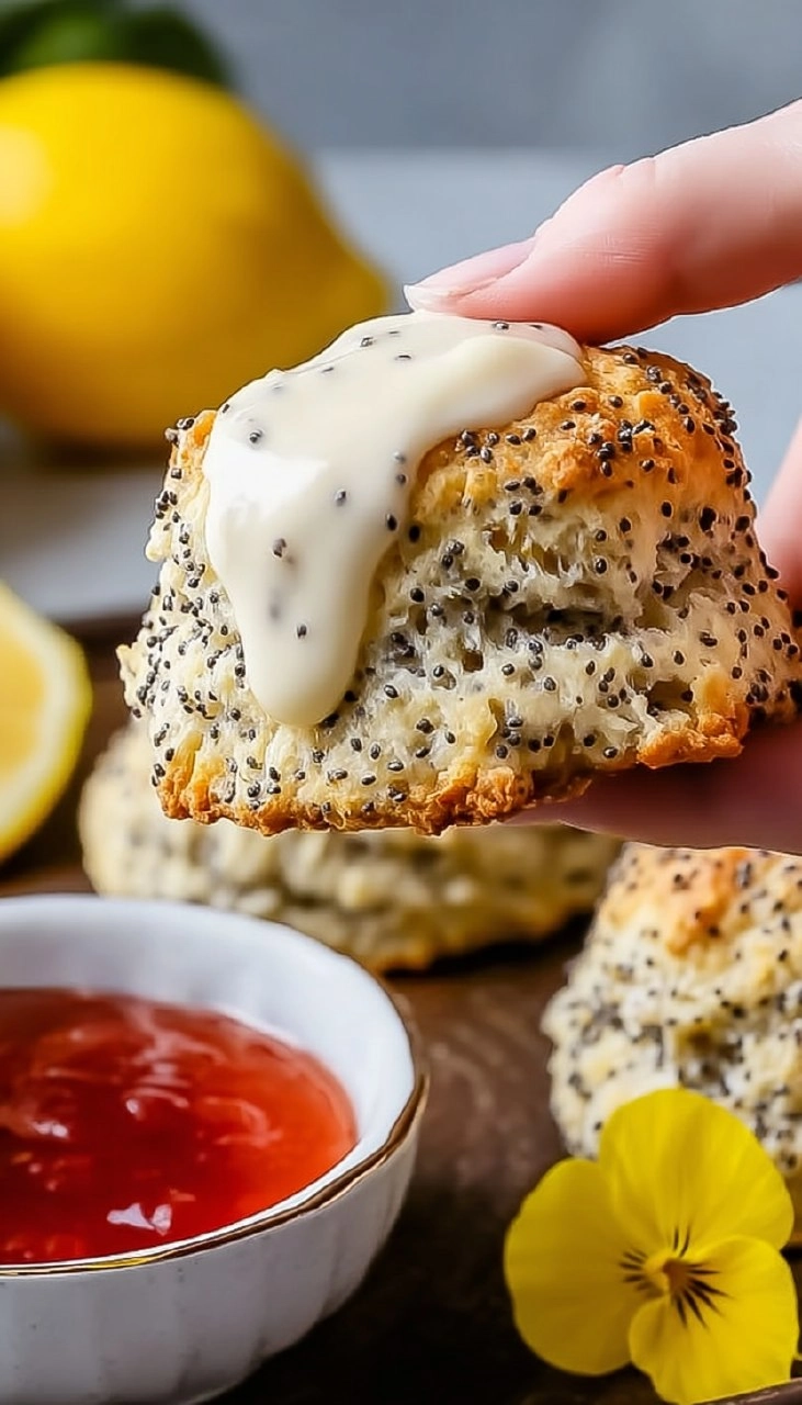 Lemon Poppy Seed Scones 130 Lemon Poppy Seed Scones