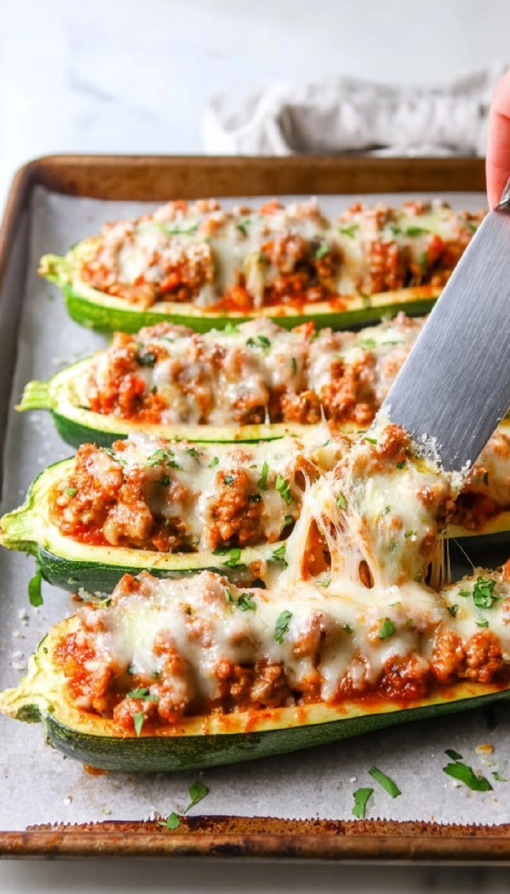 Sausage Stuffed Zucchini Boats 85 Sausage Stuffed Zucchini Boats