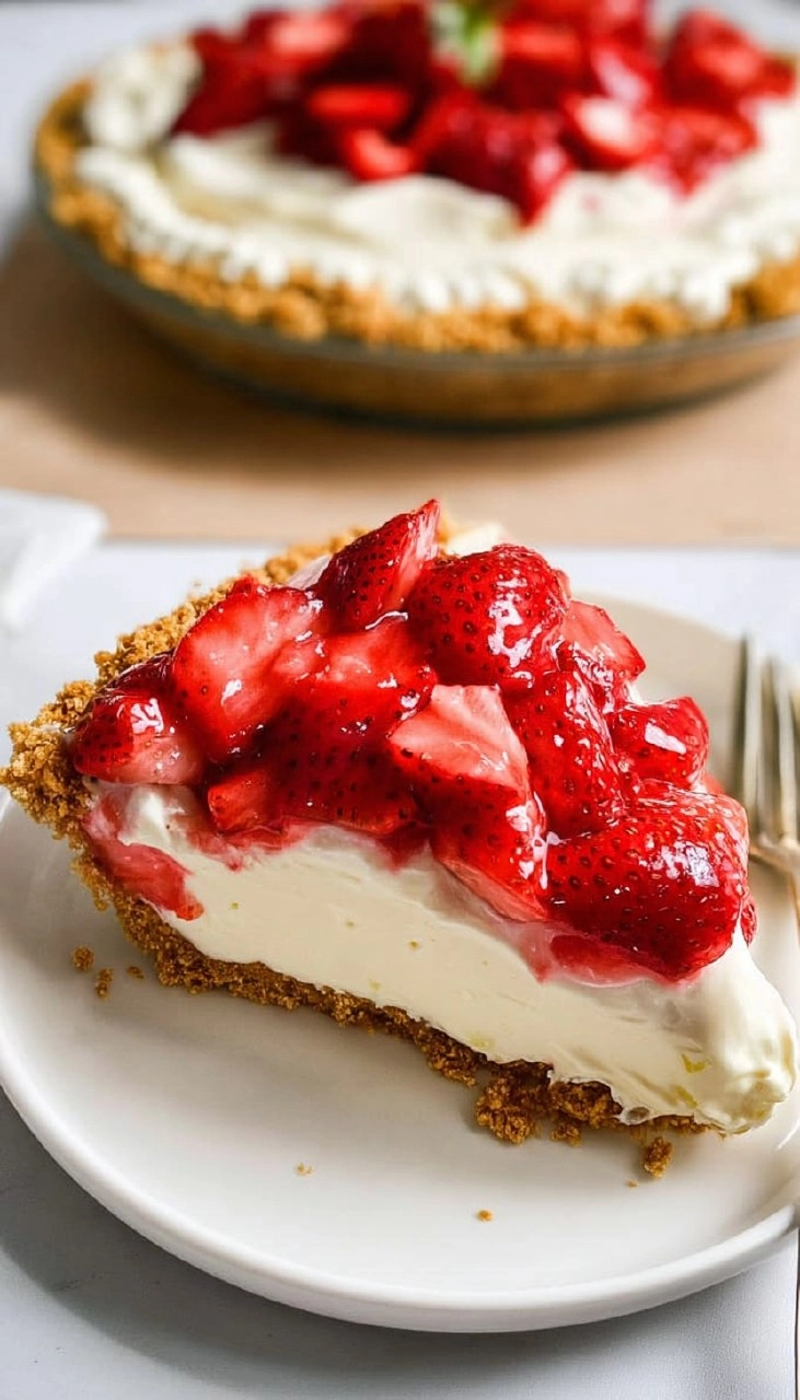 Strawberry Pretzel Pie