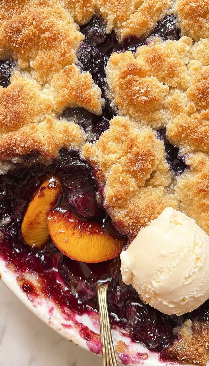 Blueberry Peach Cobbler