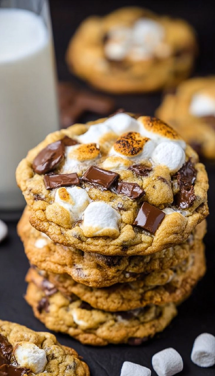 The Best Easy S'mores Cookies (Chocolate Chip)