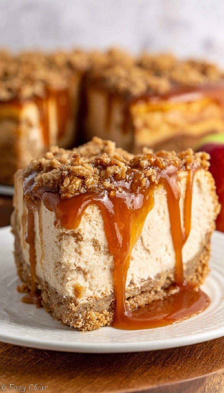 Amazing Caramel Apple Cheesecake
