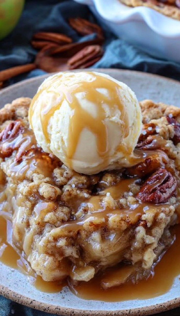 Cinnamon Roll Apple Pie
