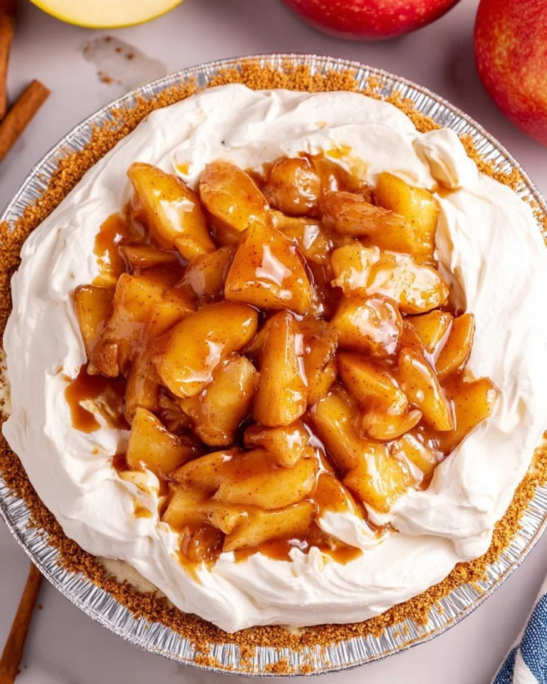 Creamy-No-Bake-Apple-Cheesecake-Pie-Recipe