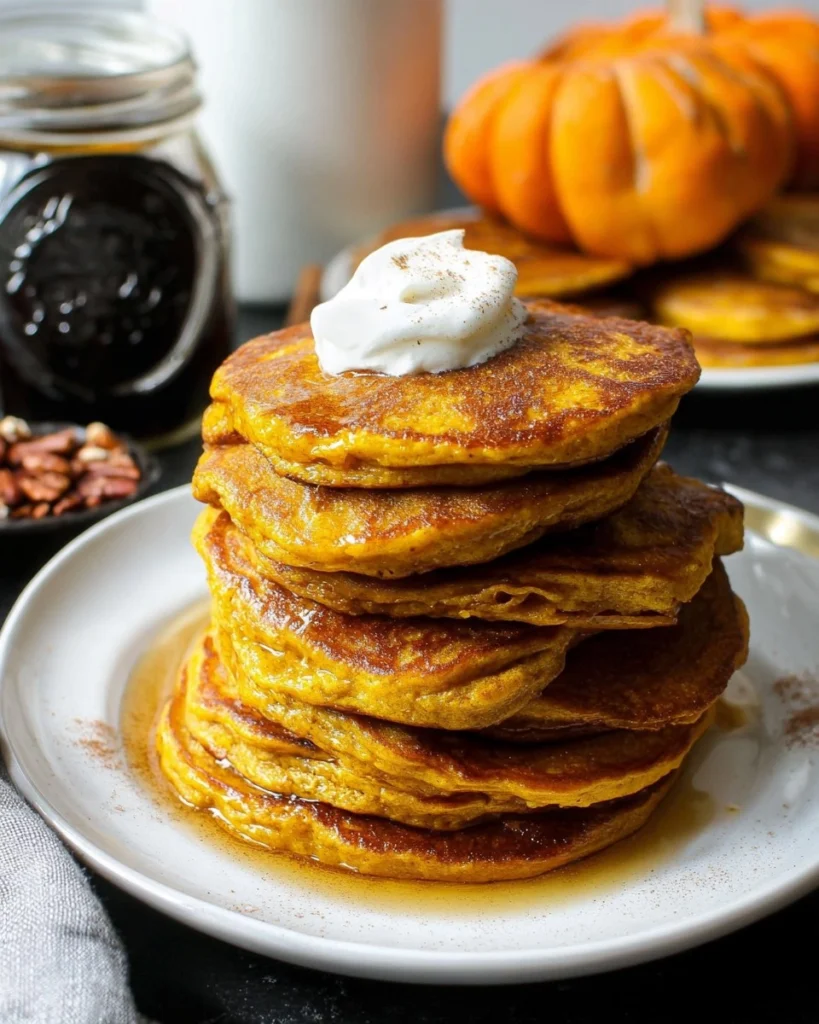 Fluffy-Pumpkin-Pancakes-Recipe