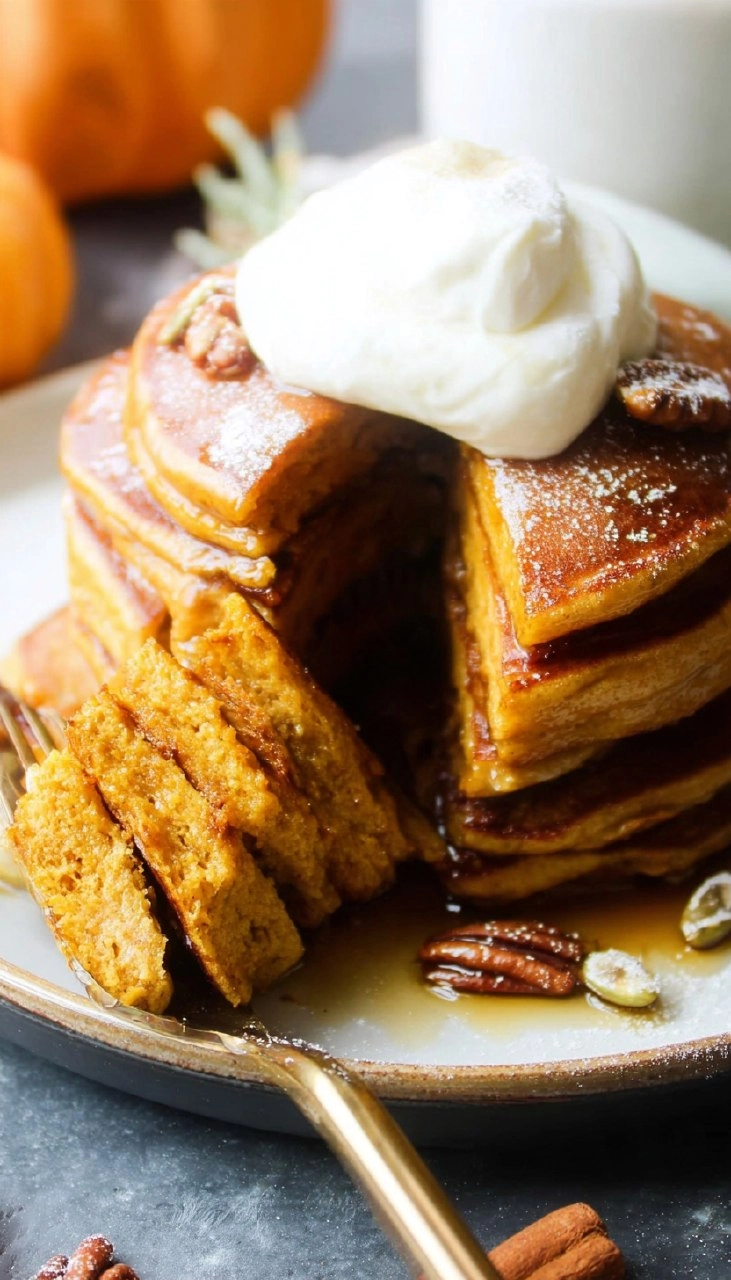 Fluffy Pumpkin Pancakes