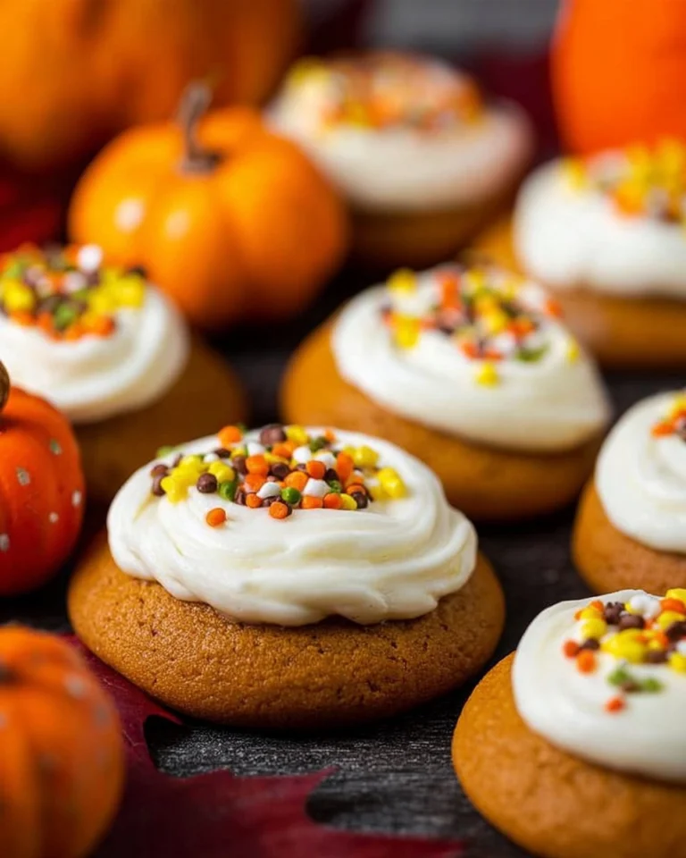 Pumpkin-Cookies-with-Cream-Cheese-Frosting-Recipe